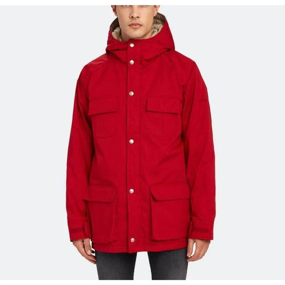 Holubar Deer Hunter Jacket Coat Down Insulated Hooded Red Size Medium NEW - Picture 1 of 14